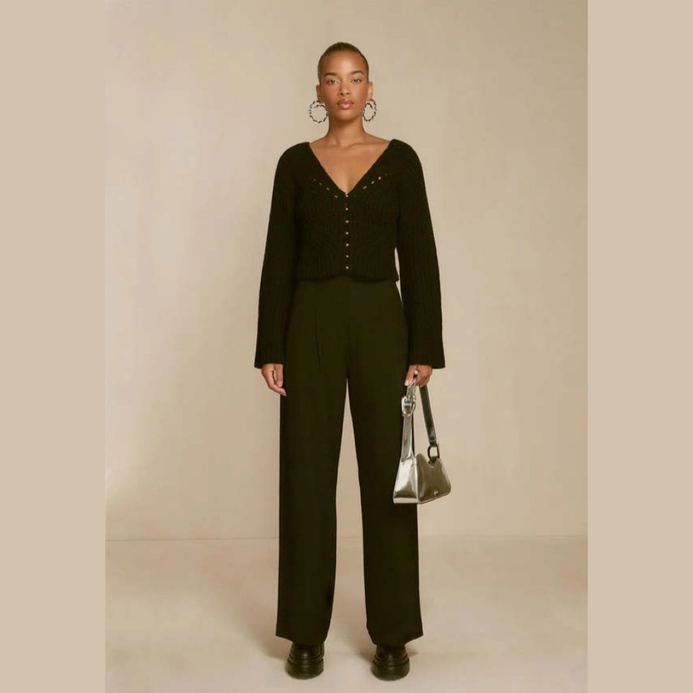 NWOT Cult Gaia Caron Cardigan black size M